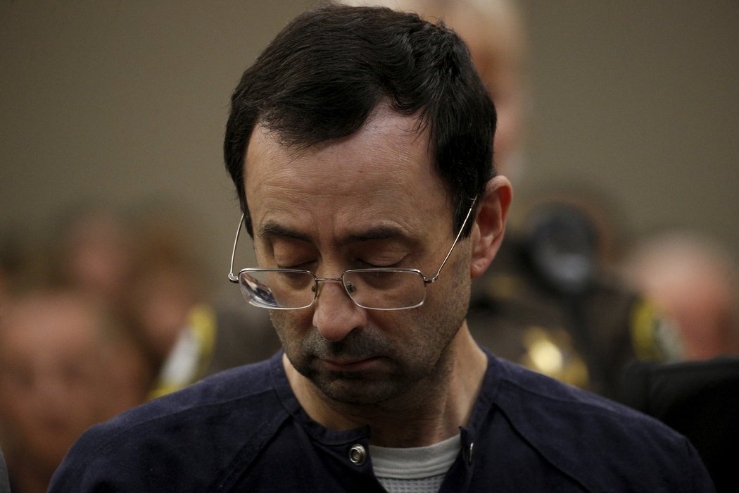 Larry Nassar byl odsouzen ze zneužívání gymnastek