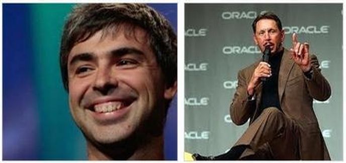 Larry Page a Larry Ellison