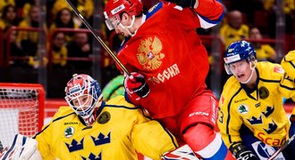 Švédsko přestřílelo Rusko 5:2 a k prvenství mu stačí bod proti Finsku