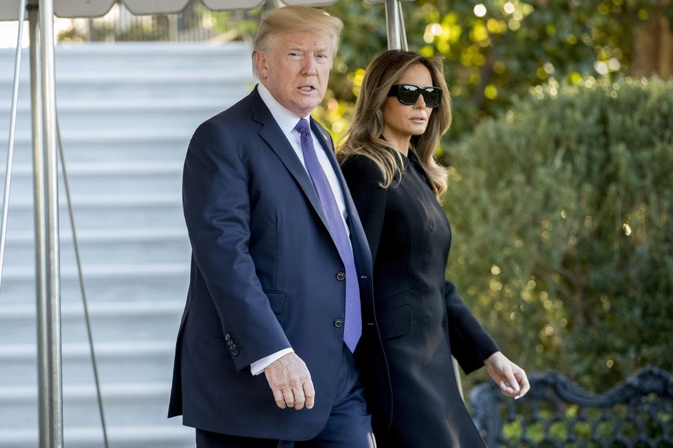 Americký prezident Donald Trump s manželkou Melanií