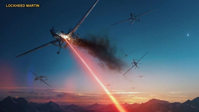 Útok lasery ze vzduchu