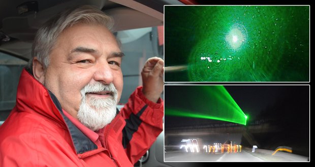 Lasery oslepují řidiče na dálnici D1