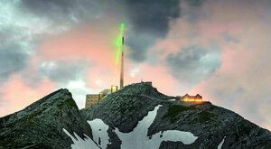 Laserový hromosvod: Chrání alpský vysílač