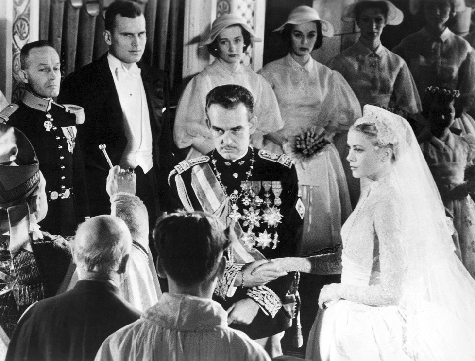 Svatba Grace Kelly s monackým knížetem Rainierem III. v roce 1956