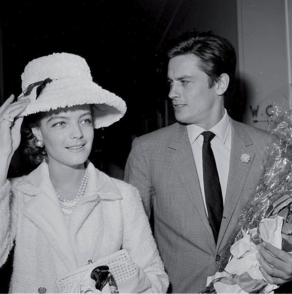 Alain Delon s Romy Schneider