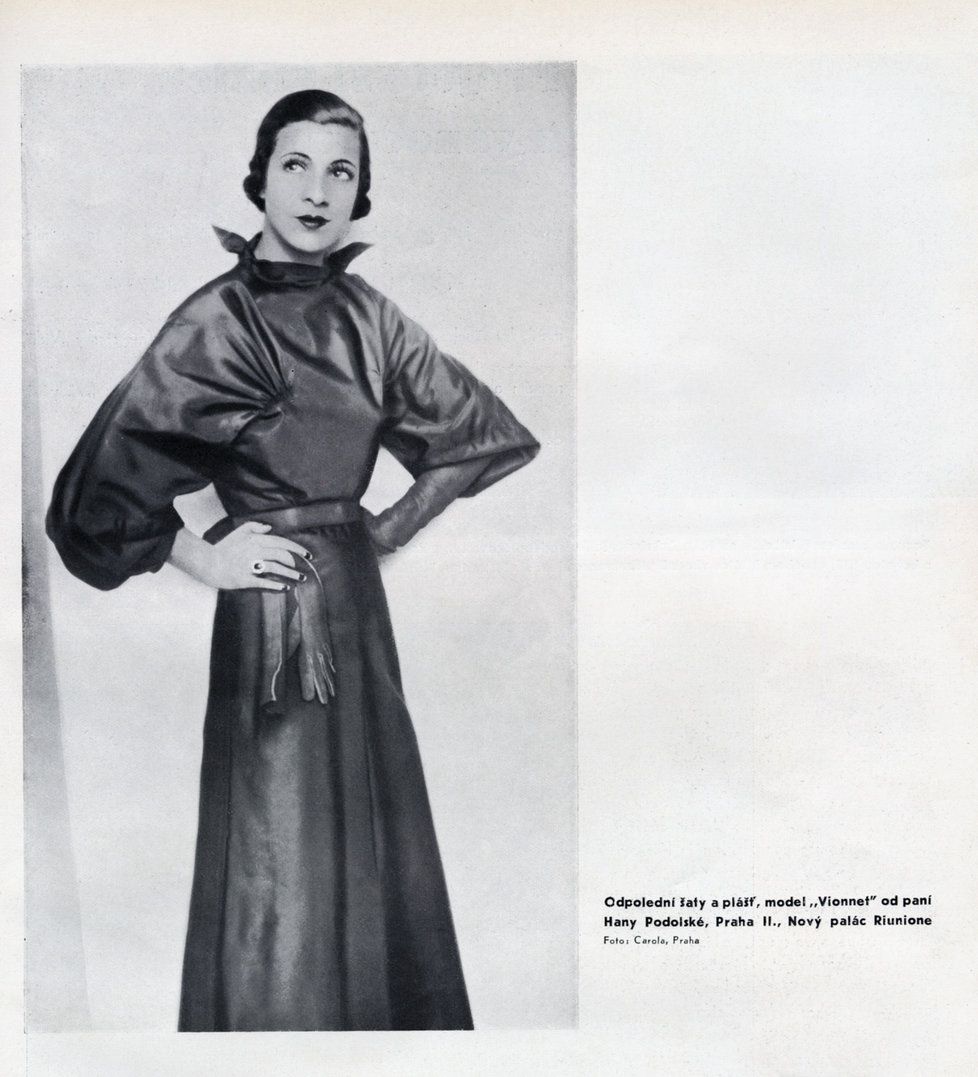 Odpolední šaty, model Vionnet, 1934