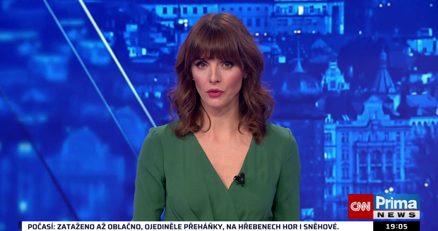 Gabriela Lašková se rozplakala v přímém vysílání Hlavních zpráv.
