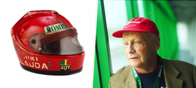 Cenná relikvie Nikiho Laudy je na prodej: Draží se helma ze závodu, kde málem uhořel!