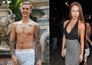 Justin Bieber si dal sex ve třech s britskou modelkou.