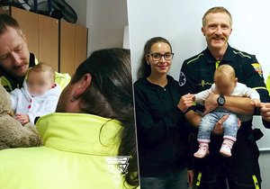 Zdravotníci pražské záchranky pomohli Lauře na svět.