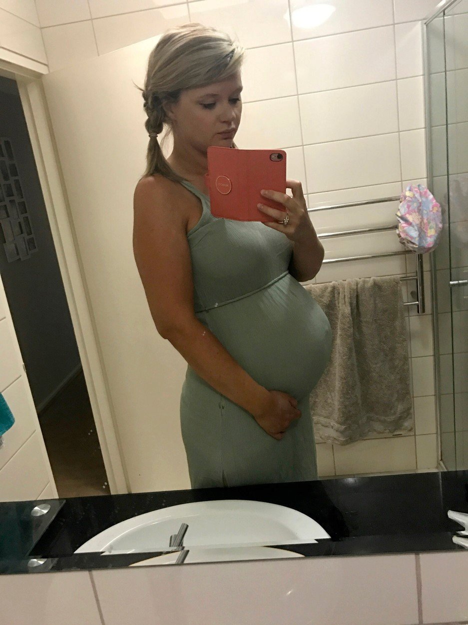 Lauren Knowles během druhého těhotenství.