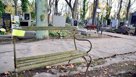 Olšanské hřbitovy chtějí modernu. Staré lavičky musí pryč.