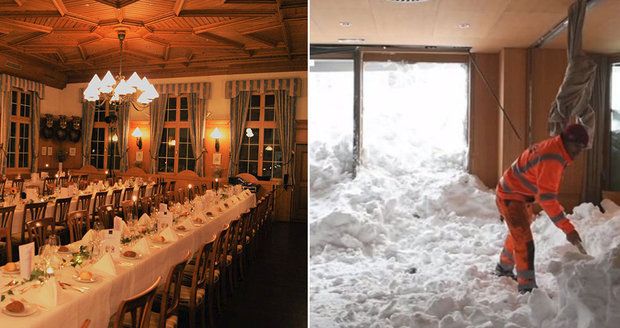 Lavina ve Švýcarsku dorazila až do hotelové jídelny: Sníh má už 20 obětí. Zabíjel i v Bulharsku