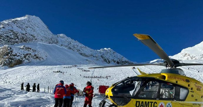 Záchranná akce v Alpách (27.11.2025)