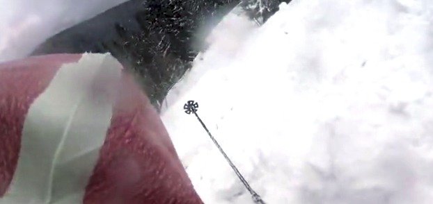 Unikátní video: Lukáše před zavalením lavinou zachránil lyžařský airbag