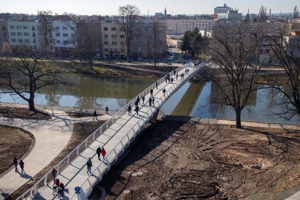 Lávka v Hradci Králové.