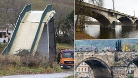 Stav velkých mostů v Praze je špatný až velmi špatný.