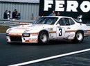 Porsche 924 GTP řízené Walterem Röhrlem při úspěšném závodě v Le Mans 1981