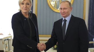 Putin směrem k Le Penové: Zastupujete politické spektrum, které se velmi rychle rozvíjí