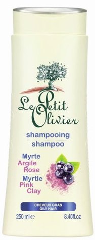 Šampon Le Petit Olivier s myrtou a růžovým jílem, 97 Kč (250 ml), koupíte na www.domdeco.cz