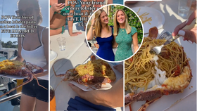 Influencerky Leah a Cassidy si ve Francii objednaly talíř špaget s humrem za 12 tisíc!