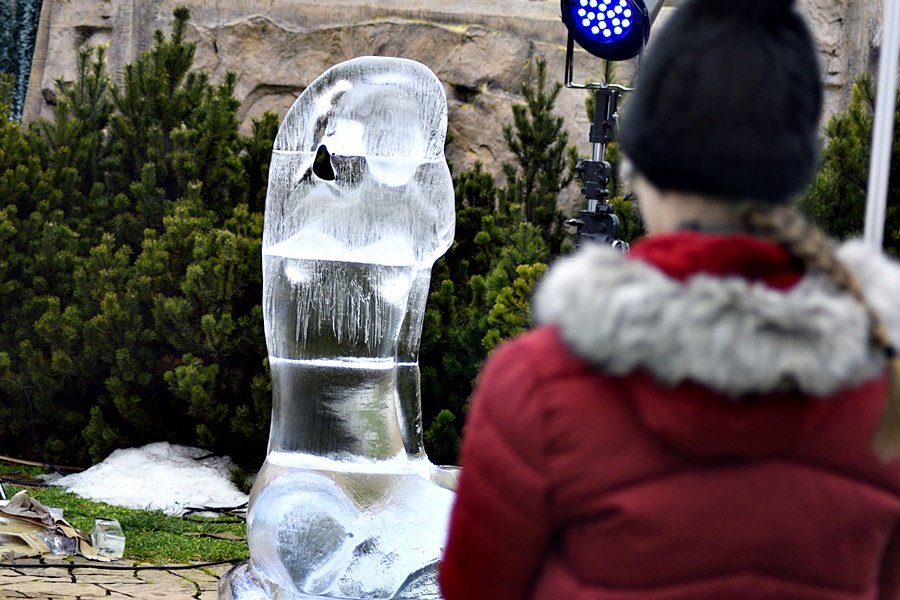 Festivalu ledových soch počasí letos nepřálo. Umělcům tálo umění pod rukama.