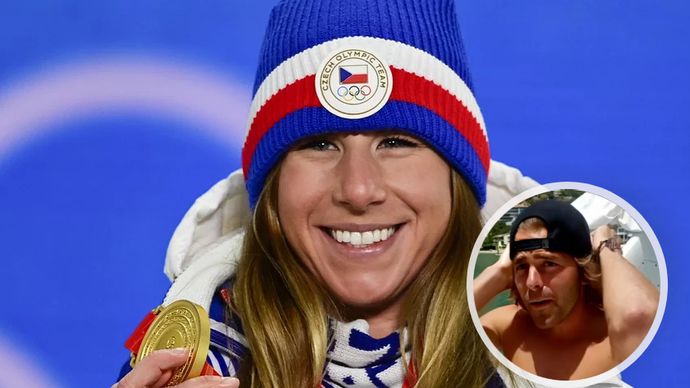 Ledecká po super-G našla útěchu u přítele Robina