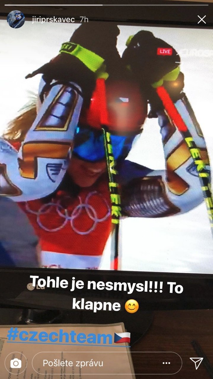 Sportovci gratulovali Ester Ledecké.