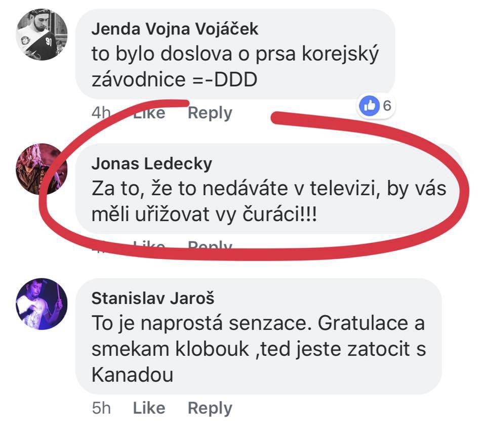 Jonáš Ledecký se vyjádřil poněkud drsně.