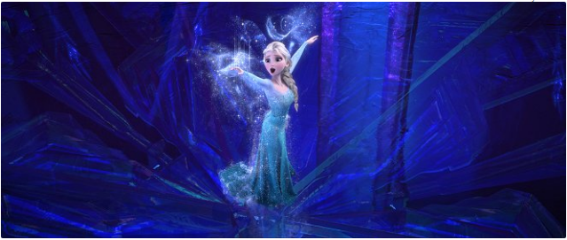 Princezna Elsa z Ledového království.