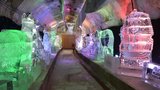 Křehká krása v Plzni: Do pivovarského sklepu se nastěhovaly ledové sochy  