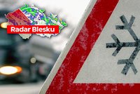 Kalamita kvůli ledovce! Hrozí komplikace v dopravě i v energetice. Sledujte radar Blesku