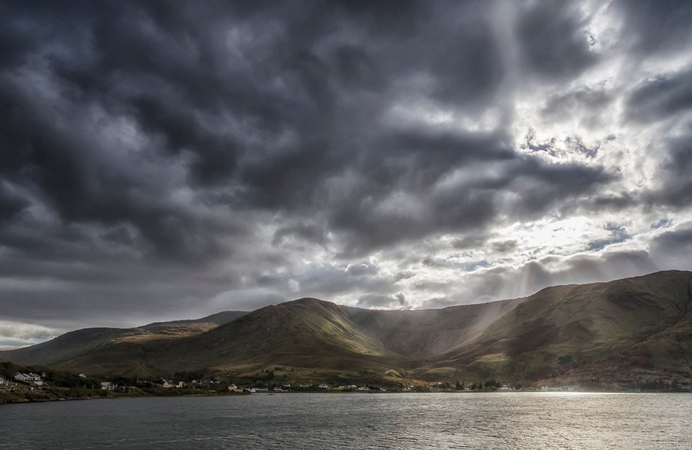 Leenane, oblast Connemara, západní Irsko