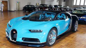 Nejdražší auto výstavy Bugatti Chiron Sport. V Česku je jediný exemplář a jeho majitelem je podle informací Blesku Radim Passer jr.