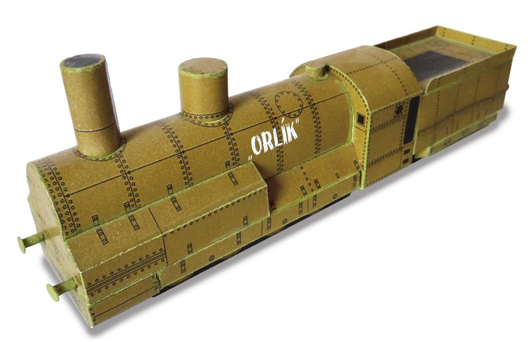 Část vystřihovánky legionářského vlaku Orlík