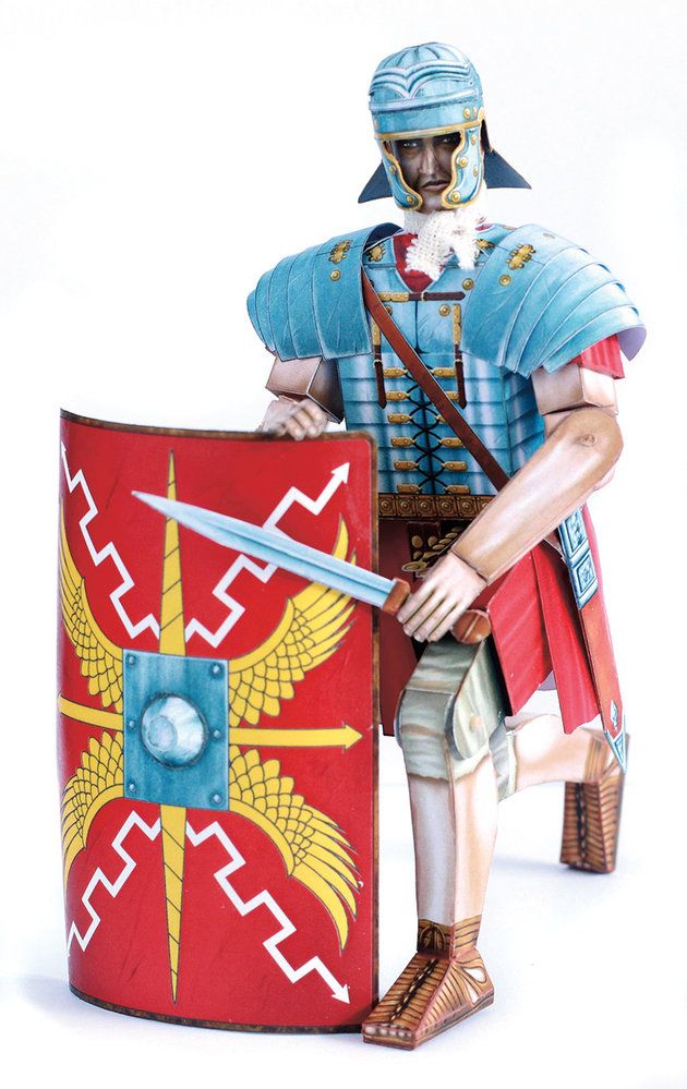 Papírový model římského legionáře v časopisu ABC č. 23/2020