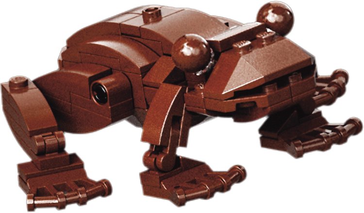 Čokoládová žabka ve sběratelské edici stavebnice Lego Harry Potter: Bradavická výbava