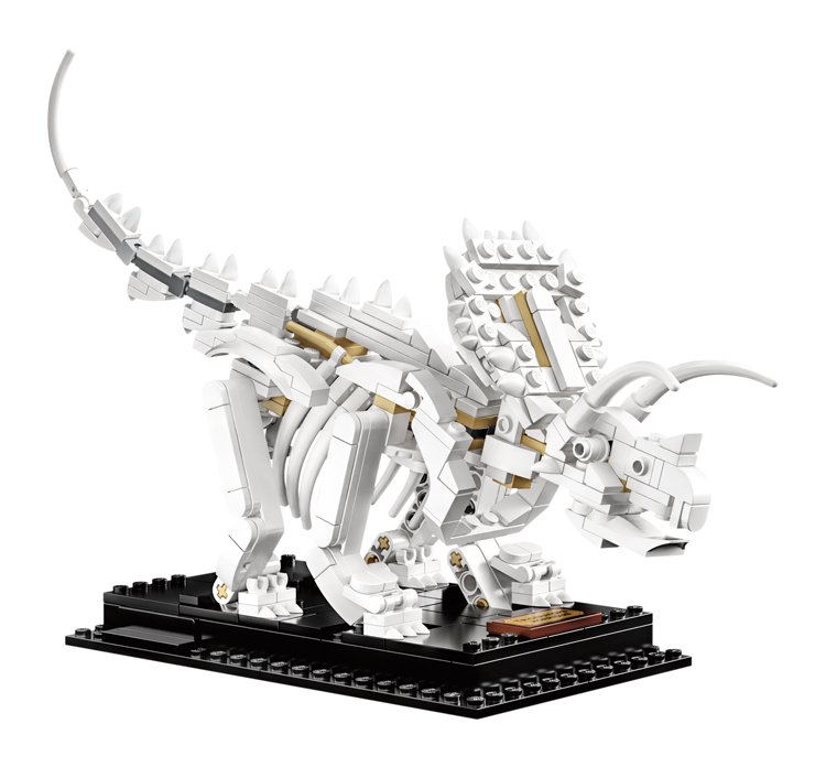 LEGO® Ideas Dinosauří fosilie: 27 cm dlouhý triceratops je jediný, který nemá pohyblivou spodní čelist