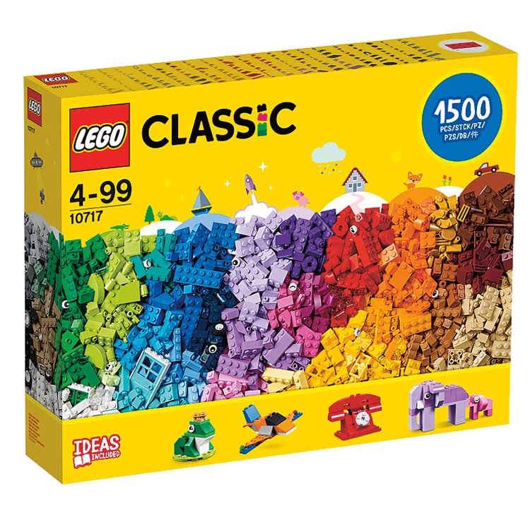 Pokud vám Velký kreativní box LEGO® 10698 nestačí, můžete ho zkombinovat s dalšími 1500 dílky z krabice, která má vtipný název – Kostky kostky kostky (10717)