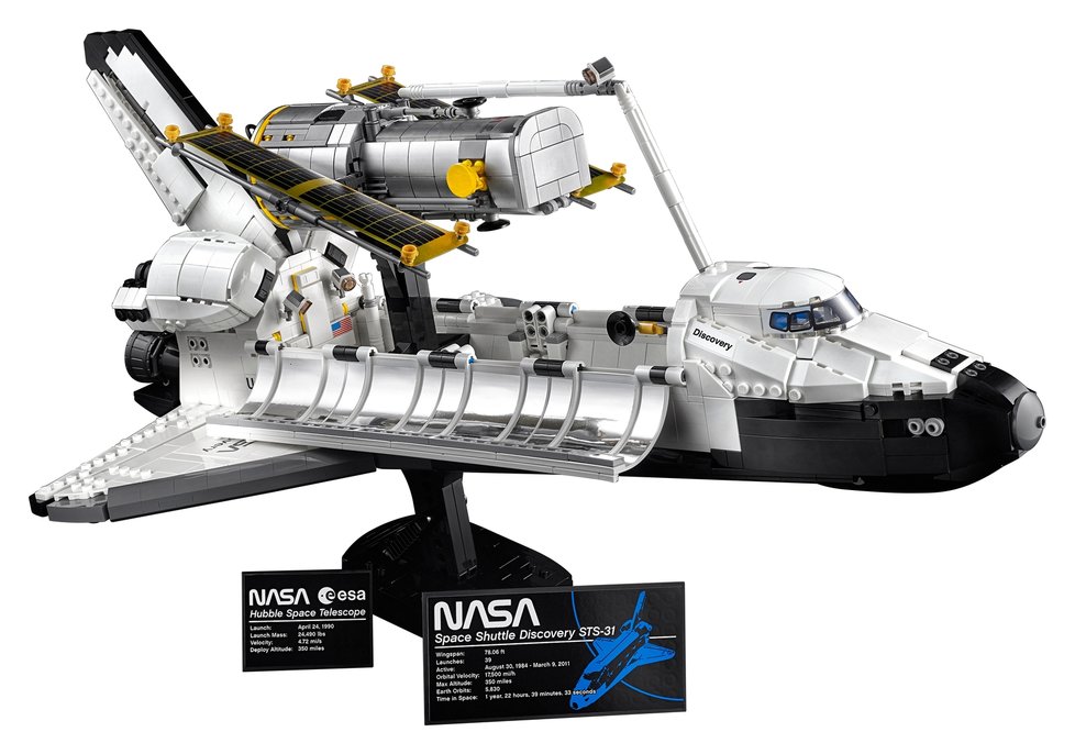 Lego Hubbleův teleskop a Space Shuttle Discovery