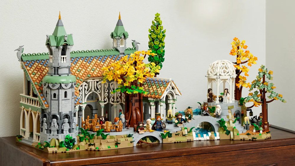 LEGO set Rivendell (Roklinka) je největší stavebnicí s Pánem prstenů a osmým největším LEGO setem ze všech