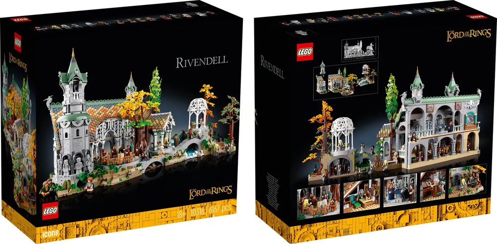 LEGO set Rivendell (Roklinka) je největší stavebnicí s Pánem prstenů a osmým největším LEGO setem ze všech