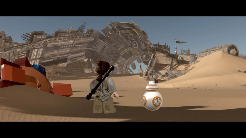 Rey a BB-8 na Jakku