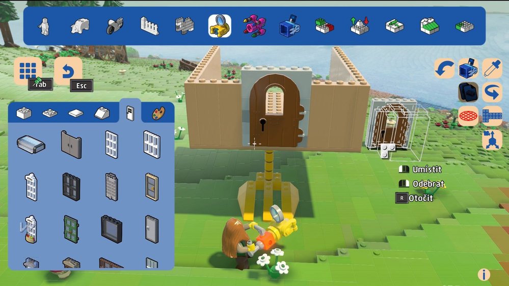 Budování podhradí v Lego Worlds krok za krokem