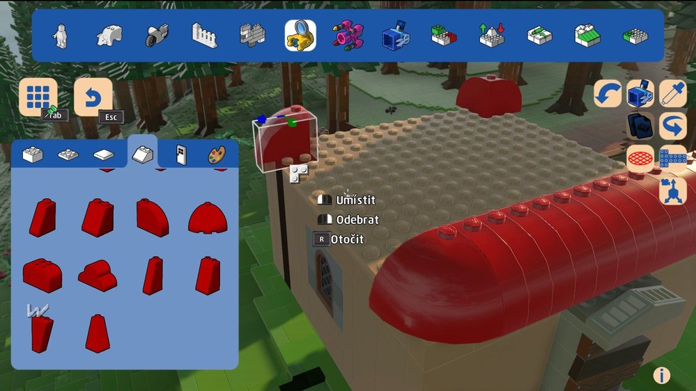 Budování podhradí v Lego Worlds krok za krokem