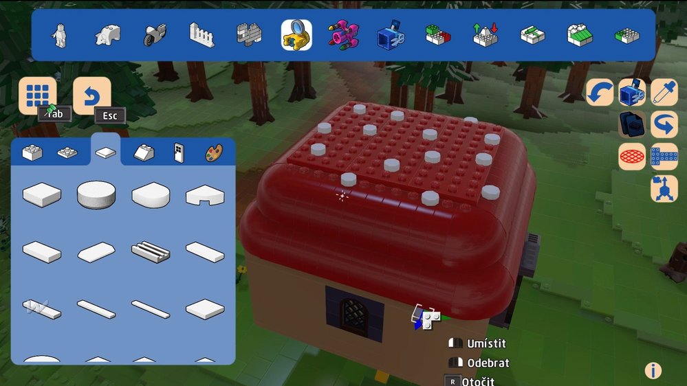 Budování podhradí v Lego Worlds krok za krokem