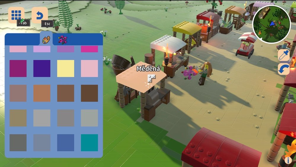 Jak postavit tržnici v Lego Worlds krok po kroku (v galerii najdete další obrázky postupu)