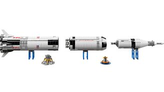 Stavebnice Lego Saturn V bude pro malé i velké kluky. Metr vysoká raketa!