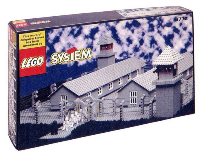 Falešný Lego set inspirovaný Osvětimí.