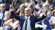 Trenér Leicesteru Claudio Ranieri během zápasu